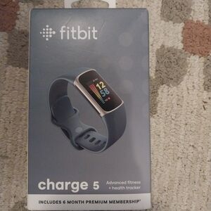 BRAND NEW FITBIT CHARGE 5 WITH BRAND NEW CHARGER AS WELL!